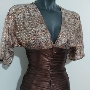 Sexy Top with jowelry on the back